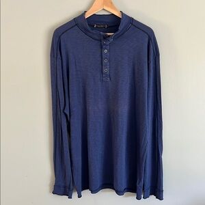 Agave Denim Men’s Supima Cotton Long Sleeve Henley shirt XL